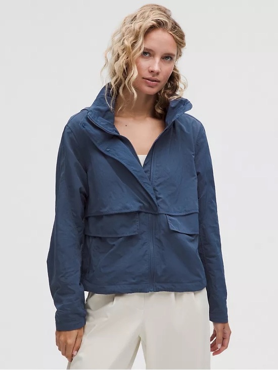 lululemon athletica Jackets & Blazers - lululemon Always Effortless Classic-Fit Jacket in Blue Twill color